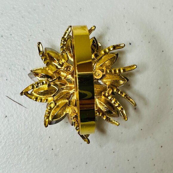 Napkin Rings 6Pcs Gold tone Flower Delicate Alloy Table Setting Party Accessory - Picture 4 of 10